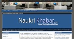 Desktop Screenshot of naukrikhabar.com