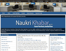 Tablet Screenshot of naukrikhabar.com